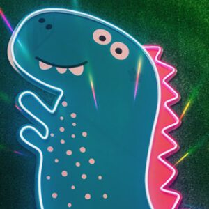 dinosaurio de neón