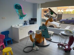 Decoración led en clínica dental